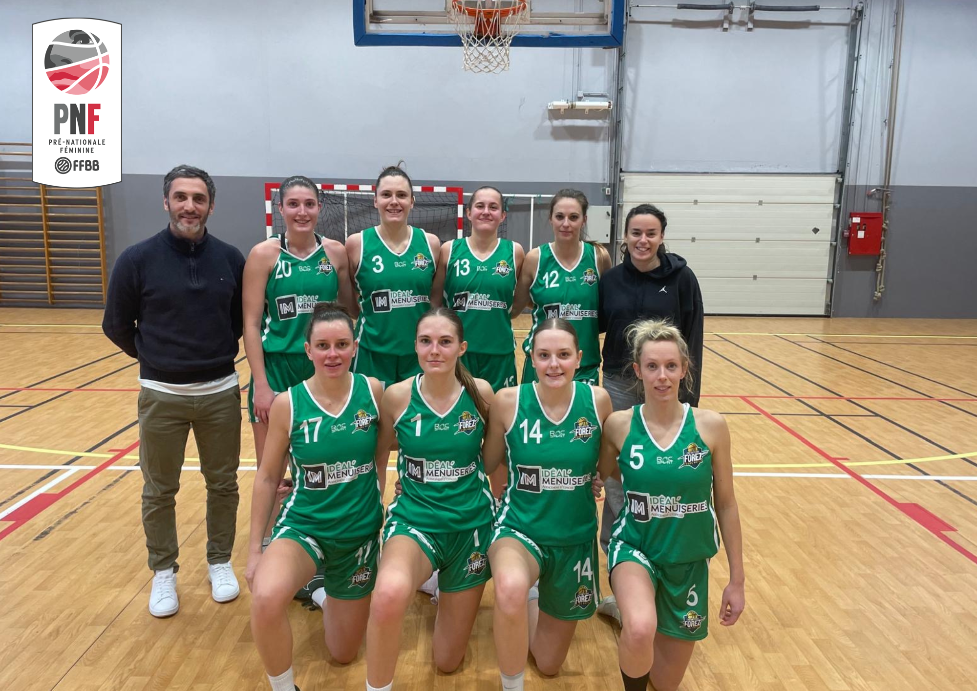 Equipe de basket pre nationale féminine des Enfants du Forez